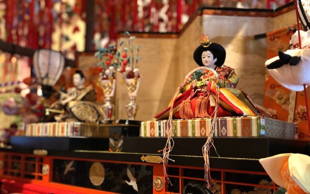 名古屋マリオットアソシアホテルに約1万個の雛が飾られた【雛つるし飾り】が登場！