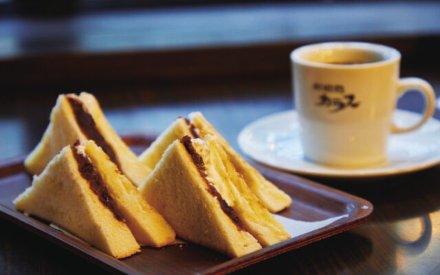 【純喫茶めぐり⑨】『珈琲処カラス』でコーヒーのお供に名物のあんバタートーストを