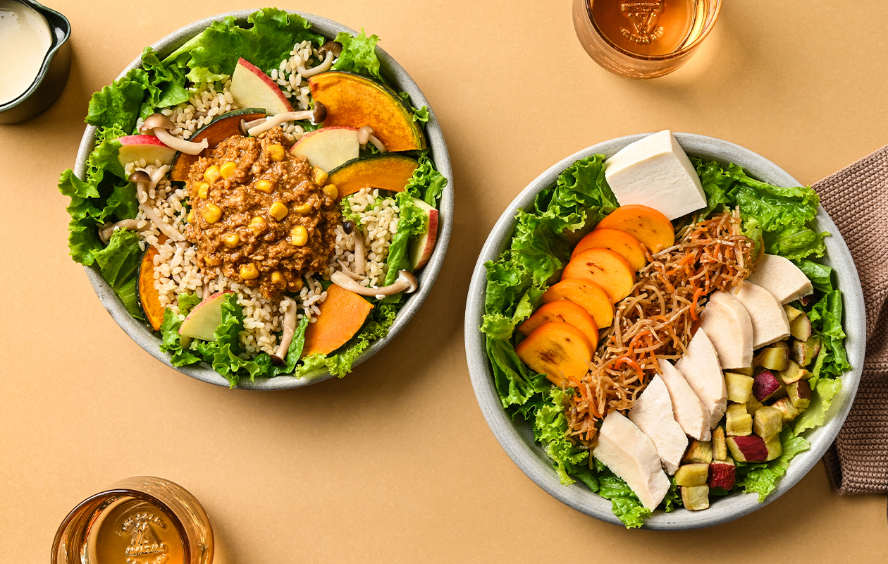 罪悪感なく秋の味覚を-9/1～主食になる季節限定サラダボウル-ラシック