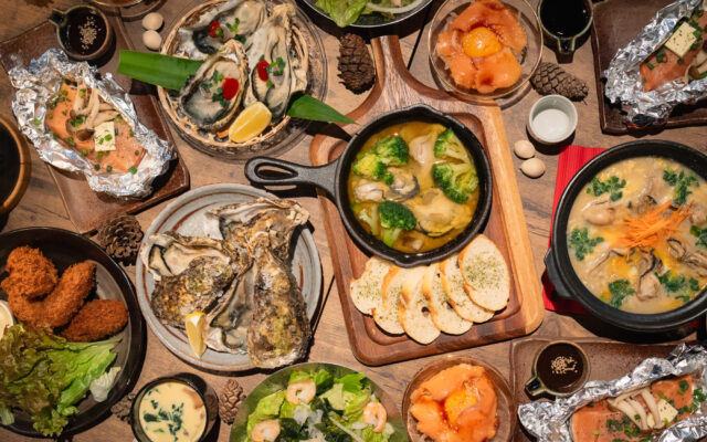 冬でも快適な一宮の牡蠣小屋BBQへ！生牡蠣から〆の雑炊まで牡蠣三昧コースが新登場