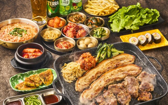 アスナル金山の屋上ビアガーデンで韓国BBQ！サムギョプサル×マッコリ食べ飲み放題